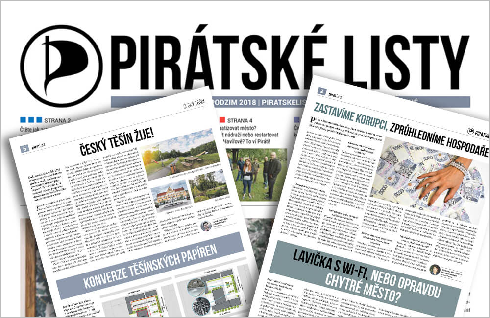 Read more about the article Pirátské listy – vydání podzim 2018 – Český Těšín jako město, kde to žije!