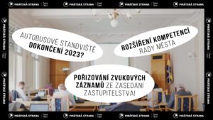 Read more about the article Zářijové zastupitelstvo: zvukové záznamy ze zasedání ZM, kompetence rady města nebo autobusové stanoviště