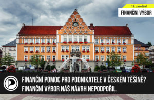 Přečtete si více ze článku Finanční pomoc pro podnikatele v Českém Těšíně? Finanční výbor náš návrh nepodpořil