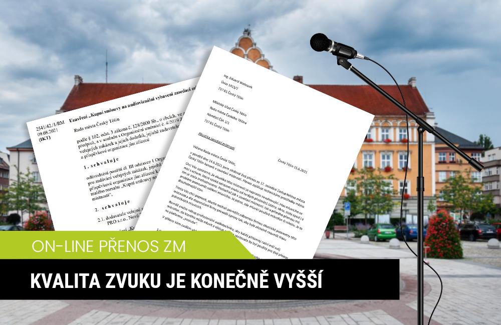 Právě si prohlížíte Zvuk z on-line přenosu zasedání zastupitelstva je konečně kvalitní