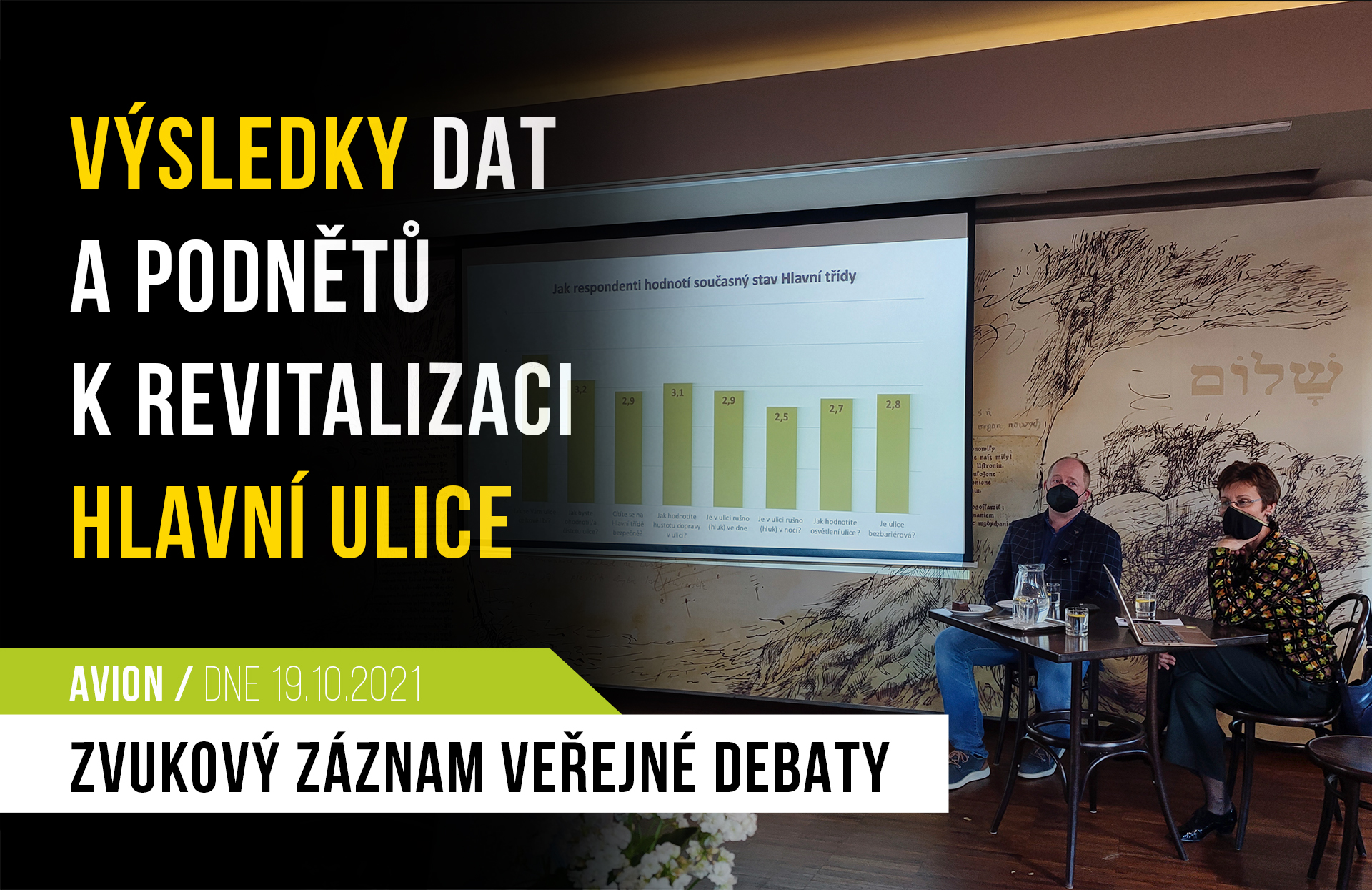 Přečtete si více ze článku Zvukový záznam debaty k výsledkům dat a podnětů k revitalizaci Hlavní ulice včetně diskuze občanů