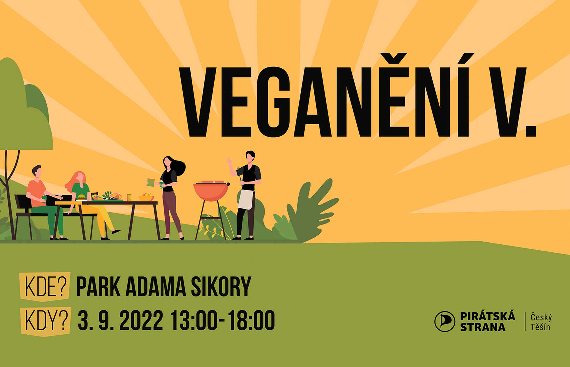 Právě si prohlížíte Pozvánka na tradiční pirátské V. Veganění v Českém Těšíně